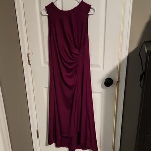 SHEIN Sleeveless Draped Maxi Dress in Plum
